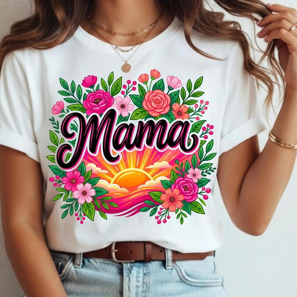 Mama Floral Tee Shirt Spring Mothers Day Shirt Mom Gift